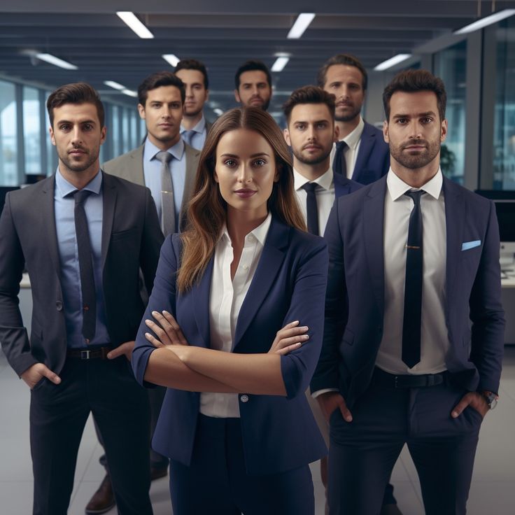 Ritratto del fondatore davanti a un grafico di dati